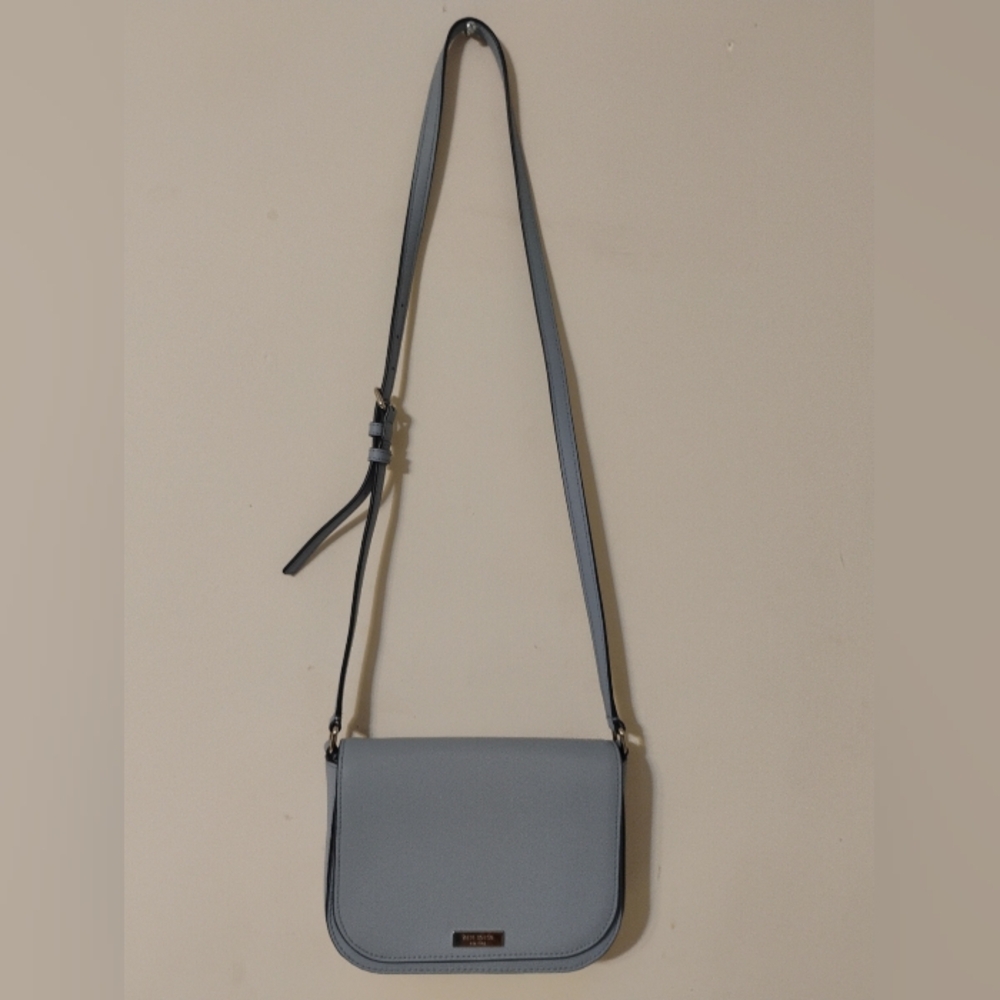 Kate Spade New York Laurel Way Carsen Leather Crossbody Light Blue Bag